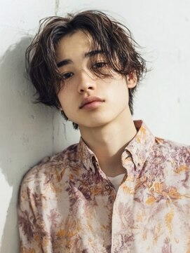 プラス セカンド ヘア(Plus 2nd) ニュアンスパーマ×センターパート