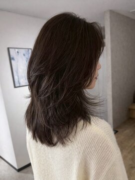 エトワ 中央店(etoi) 大分ミディアムボブレイヤー軽め韓国レイヤーくびれスタイル