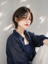 グリッター 仙台中央店(GRITTERs) ハンサムショートウルフボブミルクベージュ20代30代40代