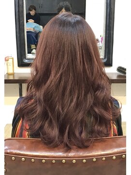 エトネ ヘアーサロン 仙台駅前(eTONe hair salon) お客様スタイル　ピンク