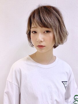 ダリー 発寒南店(Dali) ショート×バレイヤージュ 担当田中俊蔵