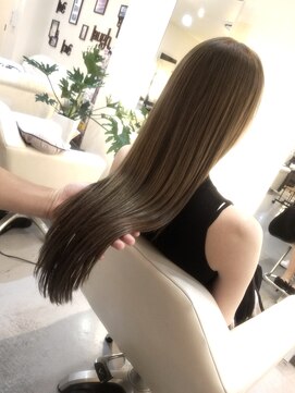 インプルーヴ アートスタイルヘアー(imProve Art style hair) 大人気☆透明感グレージュカラー&シールエクステロングヘアー♪