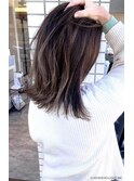 スプリングハイライトカラー 切りっぱなし外はねロブ