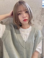 シェルター バイ トウキョウ(Shelter by TOKYO)&nbsp;大人可愛いハイトーンウルフヘア