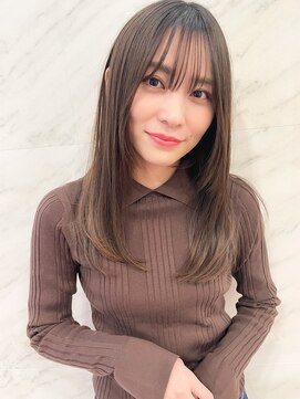 ソワリー 栄(THOiRY) THOiRY【女性らしい柔らかヘア】似合わせ小顔艶髪ストレート