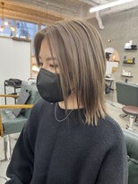 メルシー 福岡天神店(Merci) 【Merci☆Nana】ケアブリーチでくすみグレージュ♪