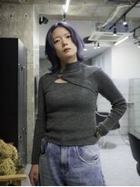 スラップス(SLAPS.)&nbsp;ラベンダーグレー　ミディアム　切りっぱなし