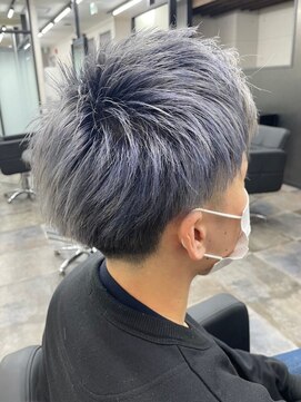 スターズ 川越店(STARS) メンズ グラデーションカラー パープル×シルバー