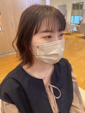 カッツ 東尾道店(CUT S) ほんのりローズなインナーカラー