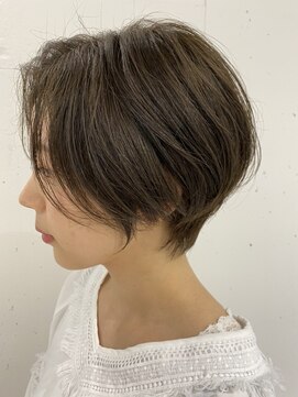 ソアヘアー(Soar hair) ハンサムショート×オリーブカラー