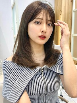 アフロートリノ(AFLOAT Leino) 2wayバング 韓国前髪 シースルー ミディアム くびれ