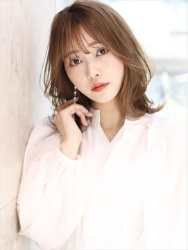 グランド(GRAND) 大人かわいい/ひし形レイヤー/ベージュアッシュ/20代30代40代