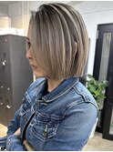 かっこいいクールな印象に！ショートバレイヤージュ