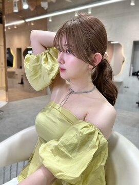 グロー 大宮(GLROW) レイヤーカット顔周り前髪haruhi