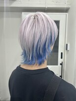 white × blue