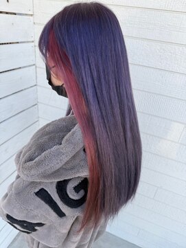 ココンフワット (Coconfouato) 成人式カラー☆ピンク×紫カラー