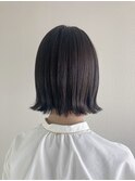 ボブ/切りっぱなしボブ/アッシュグレー