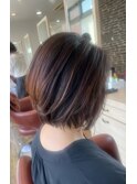 ハイライト×ショートボブ