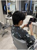 メンズカット センター分け 毛流れ