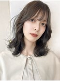 グレージュカラー/ニュアンスカラー/レイヤーボブ/外ハネボブ 