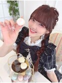 石田萌依ちゃん＊編み込みおさげヘア＊まゆ