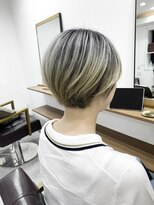 ランプ(Lamp) くびレイヤーグレーベージュニュアンスカラー白髪染め白髪ぼかし