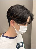 センターパートニュアンスパーマ韓国カルマパーマコンマヘア