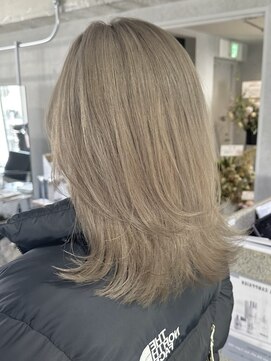 ラック 表参道(LUCK) ミルクティーベージュ/くすみベージュ/レイヤーカット/表参道