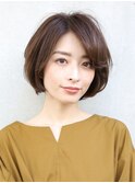 大人可愛いショートボブでふんわり【中山】