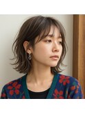 エアリーミディアムレイヤーボブ 20代 30代 40代 50代 60代