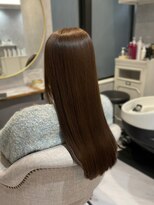 アオアクア 新越谷店(AO-AQUA)&nbsp;ナチュラルブラウン・艶ストレート・ロング・柔らかヘア・韓国風