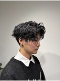 波巻きパーマ