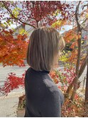 イルミナオーシャン×透明感ハイライトボブ