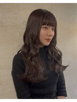 フェイバー 警固店(FAVOR)&nbsp;柔らか顔周りレイヤー 重めバングロング