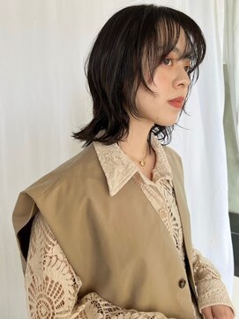 トリッカ 銀座(tricca) 外はねボブ/くびれミディ/顔まわりレイヤー/艶カラー