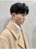 刈り上げセンターパート　リバースセンターパート　メンズパーマ