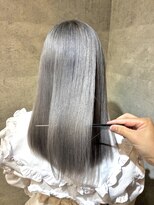 TONE（トーン）by Chara 池袋 髪質改善 ダブルカラー 【4月上旬OPEN（予定）】&nbsp;ハイトーンのホワイトグレー【池袋東通り】