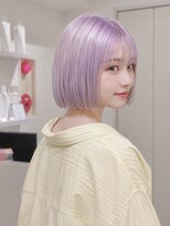エイチエムヘアーホーム 池袋2号店(H M hair home)&nbsp;ダークパープル/ショートボブ/ハッシュレイヤーボブ/前髪/韓国