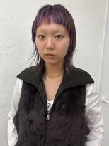 ヨーテ(yote)&nbsp;moeka＊ケアブリーチ×ラベンダーカラーのショートウルフ
