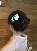結婚式着付け、ヘアセット
