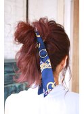 『Fuente』スカーフお団子アレンジ