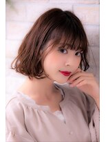 ソア 武蔵小杉(SOAR) 大人かわいい無造作カールとデザインカラー小顔くびれセミディ