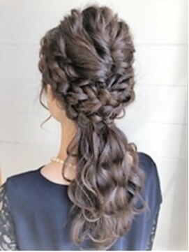 バブルス 所沢店(BUBBLES) ポニーテール風ふわふわ巻き下ろしスタイル