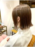 切りっぱなしボブ×イルミナカラー