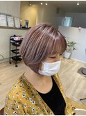 ハイライトハイトーン小顔ショート 30代