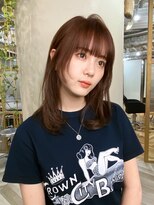 お顔周りウルフカット
