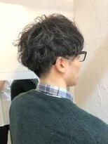 クレスト 近江八幡店(CREST)&nbsp;マッシュツーブロックメンズパーママッシュウルフメンズカット