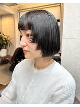 ア セカンド 清藤美容室第弐號(a sekand) ステップカットのボブスタイル