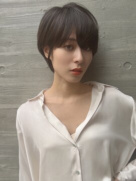 ロンドプロフィール 浦和(Lond profil) 大人可愛い20代30代40代黒髪前下がりショートボブ丸みショート◎