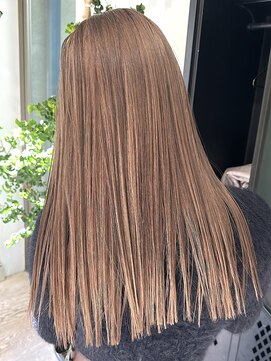 ヲタク(wotaku.) ブラウンくすみ透明感カラーブリーチなしグレージュベージュ前髪